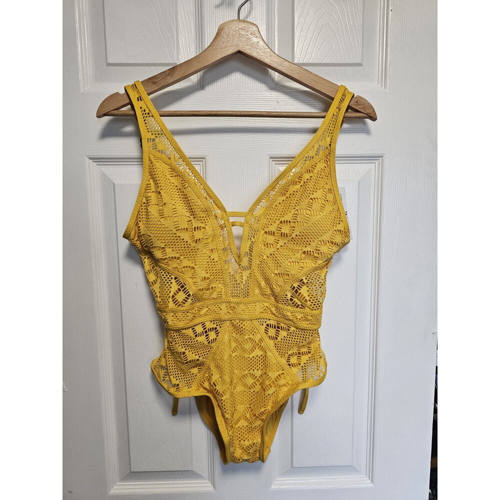 Becca Yellow One-Piece Swimsuit Size Small NWT